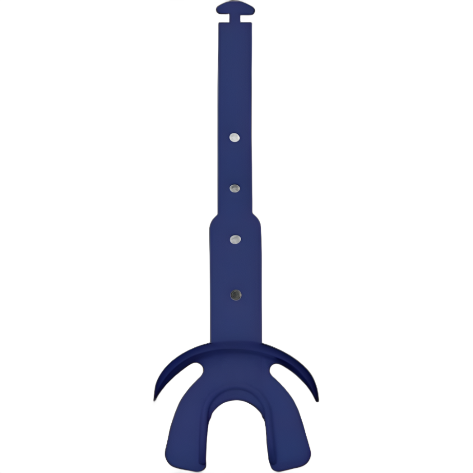 Reyrr Hypervent Mouthguard in blue with adjustable strap for superior protection and breathability