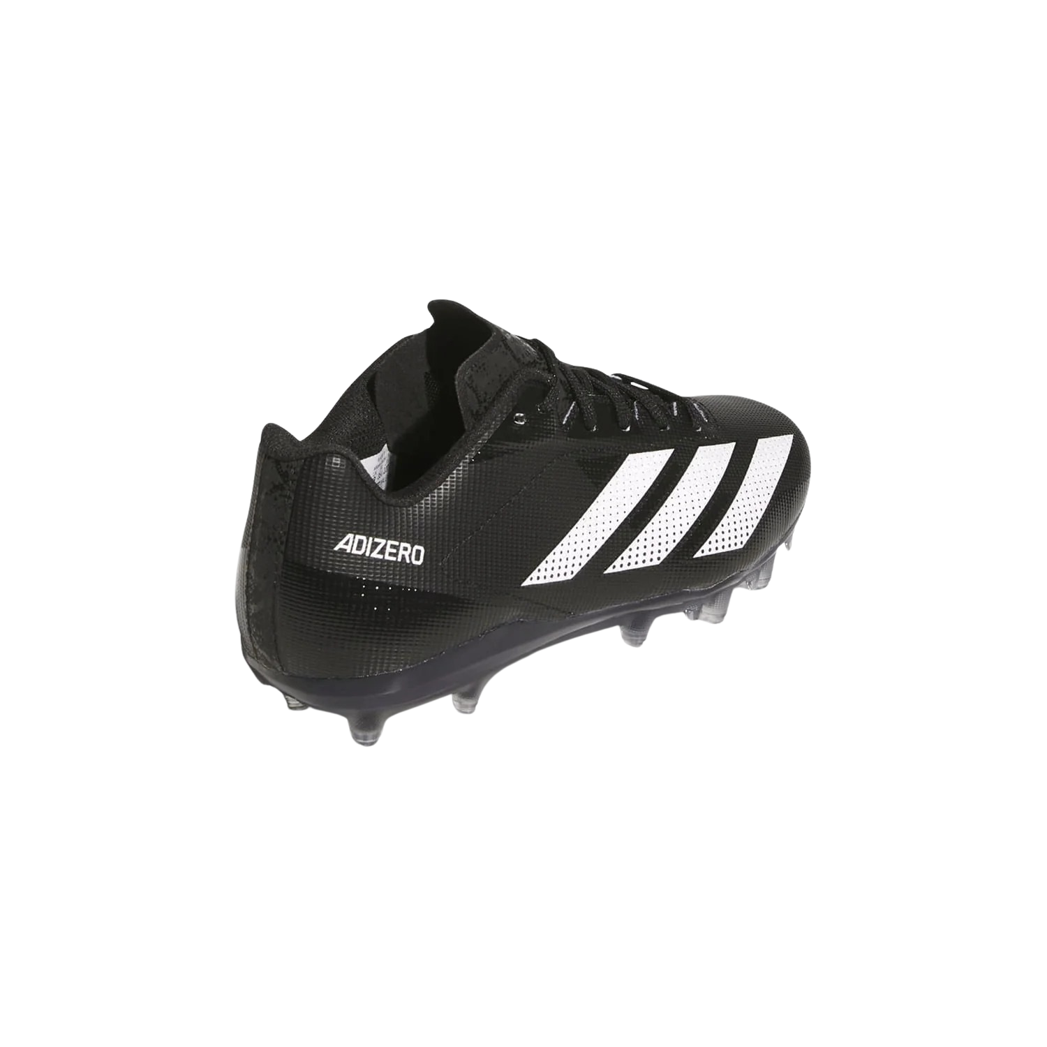 Adidas Adizero Electric 2 Youth cleat rear angled view showing Adizero heel branding