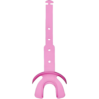 Pink Reyrr Hypervent Mouthguard with adjustable strap for advanced breathability and lip protection in sports
