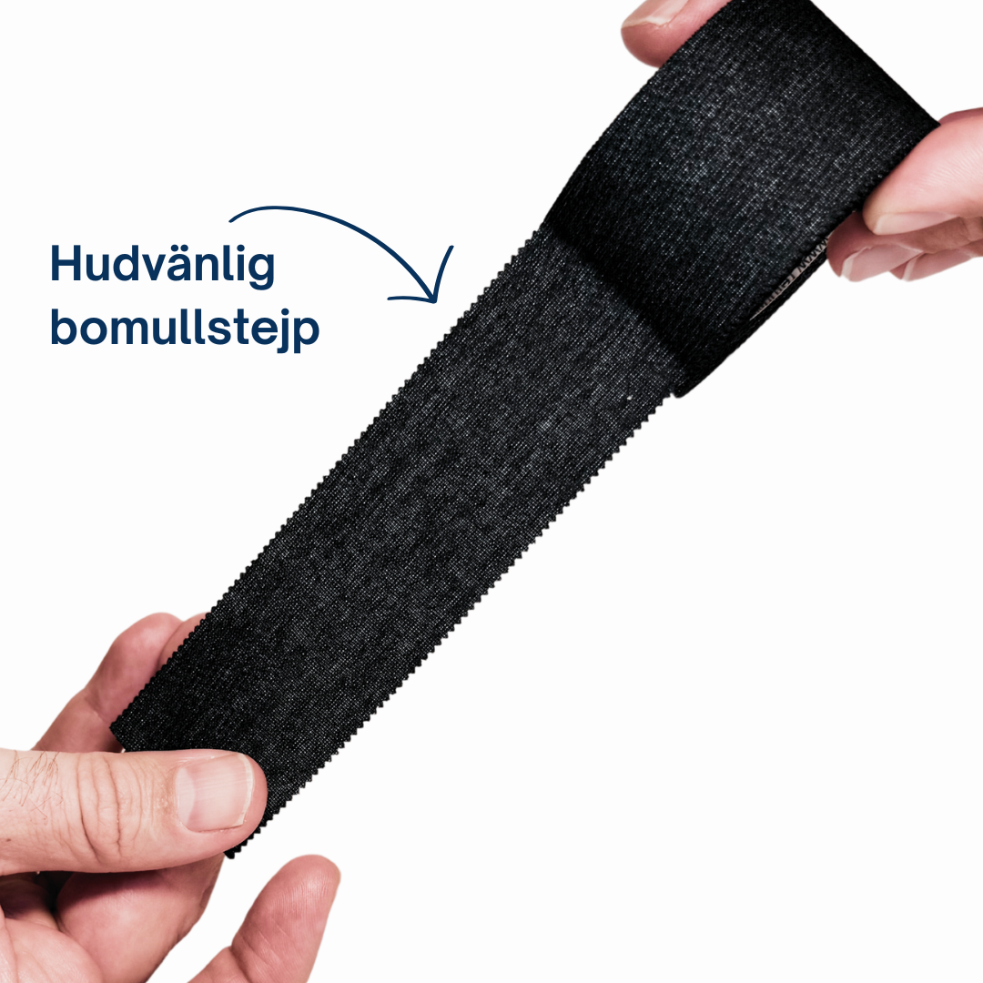 Return to Play Sports Tape Black 6-Pack 3.8 cm x 10 m