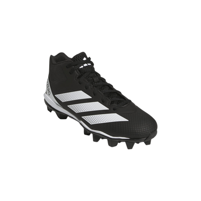 Adidas Adizero Impact.2 cleat rear angled view, mid cut design