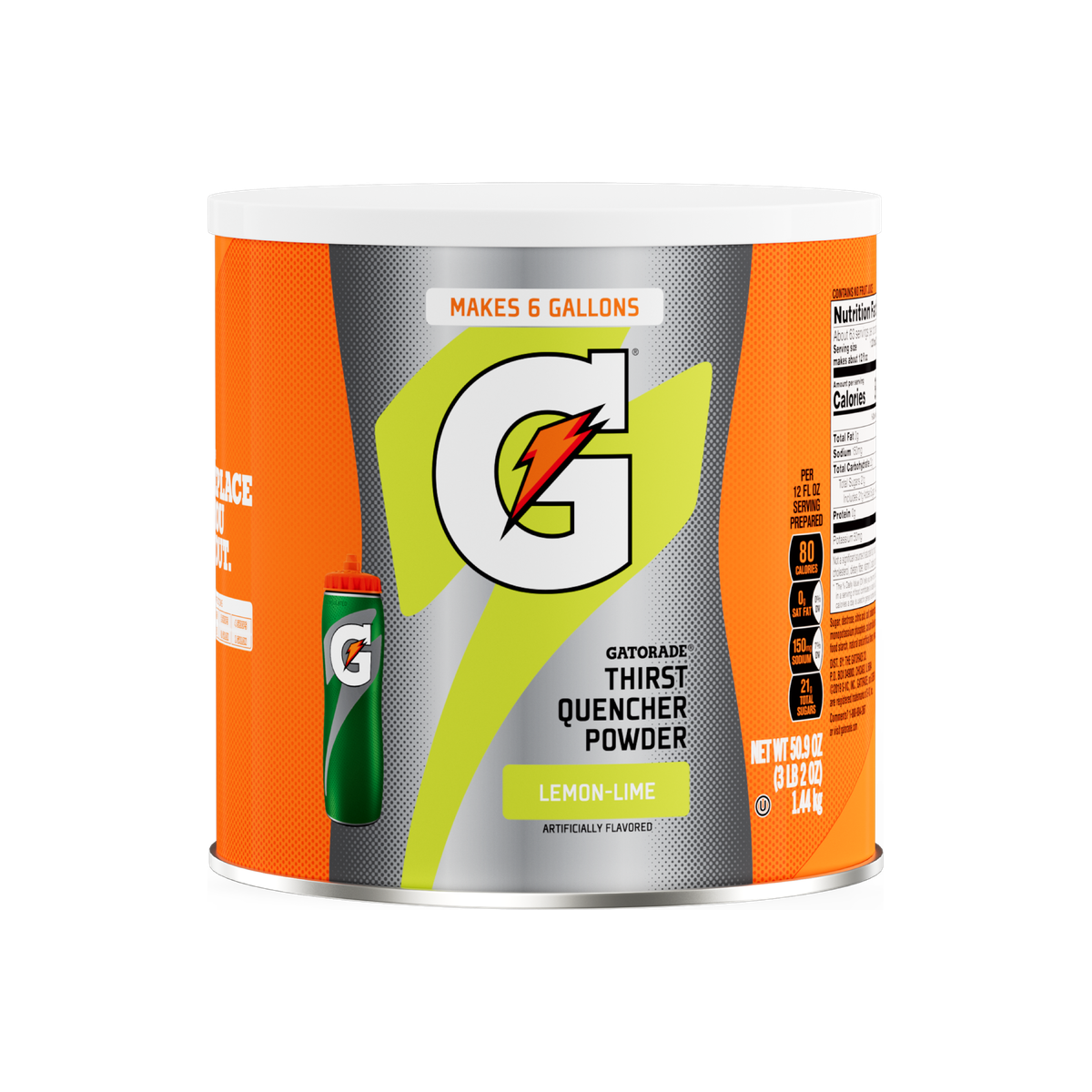 Gatorade Thirst Quencher Powder, Lemon Lime (1.44 kg, makes ~23 L)