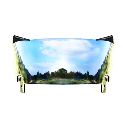 Reyrr VIZU Chrome Mirror football visor with ultra-wide, distortion-free LuxeXray Optics for Riddell Speedflex and Schutt F7 helmets