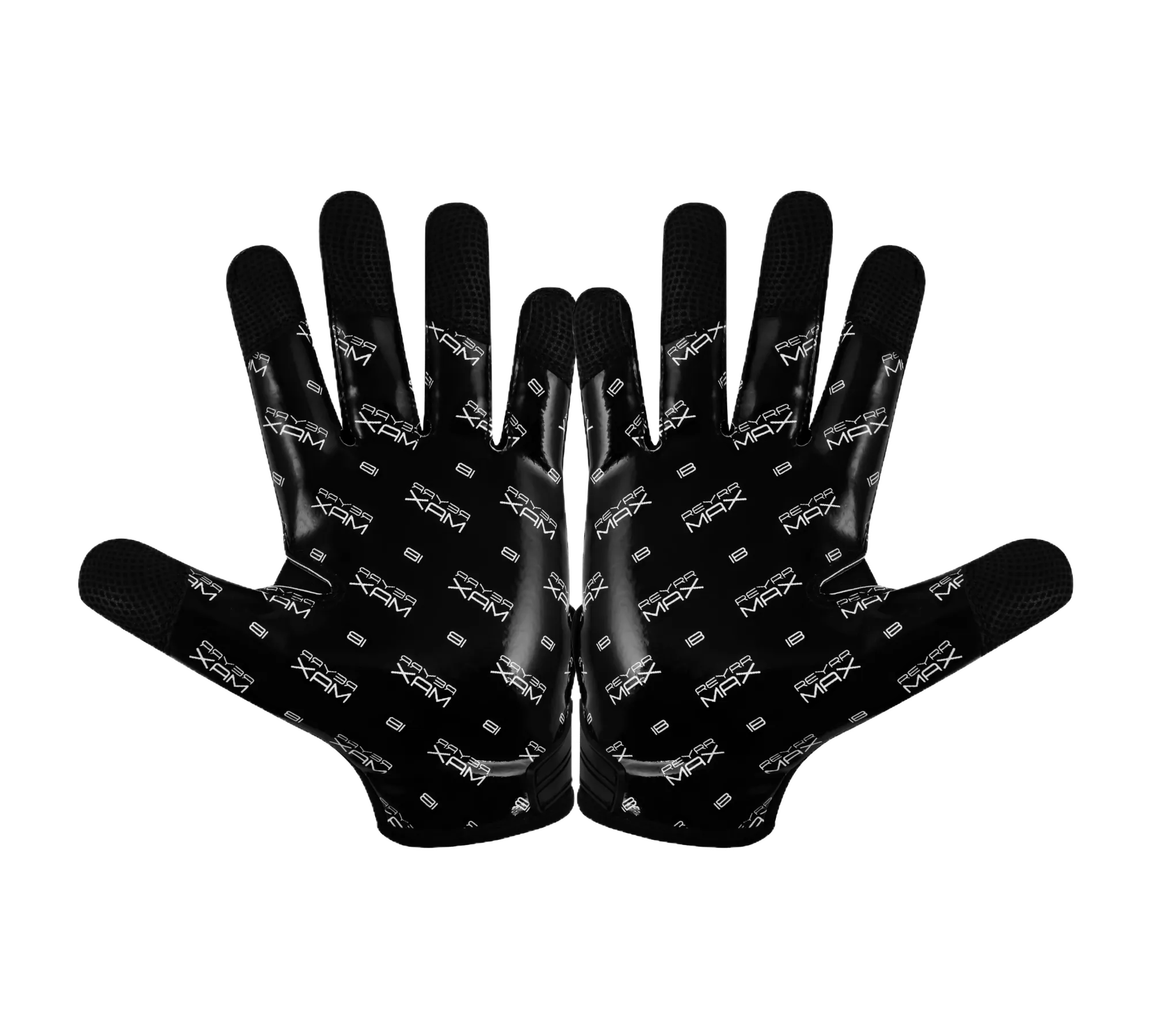 IB MAX Floorball Goalie Practice Gloves with silicone grip and leather fingertips for enhanced control and durability