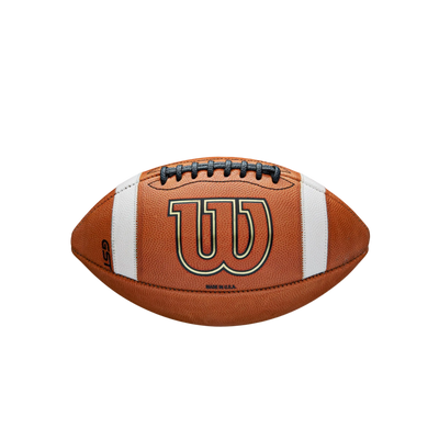 Wilson GST 1003 leather football showing ACL composite leather laces