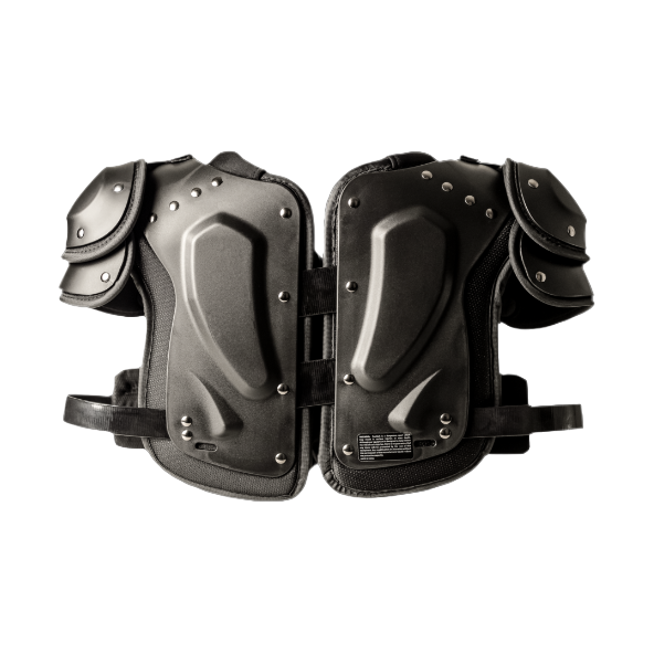 Xenith Flyte 2 Youth TD lightweight black football shoulder pads for young players with premium impact foam and low-profile design
