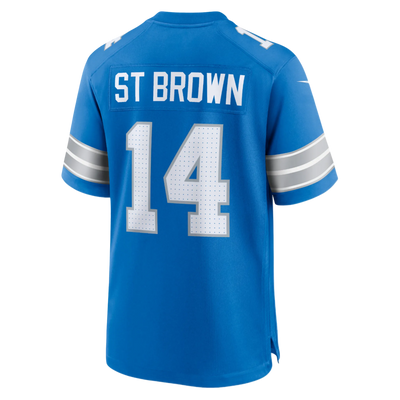 St.Brown Lions blue jersey front view