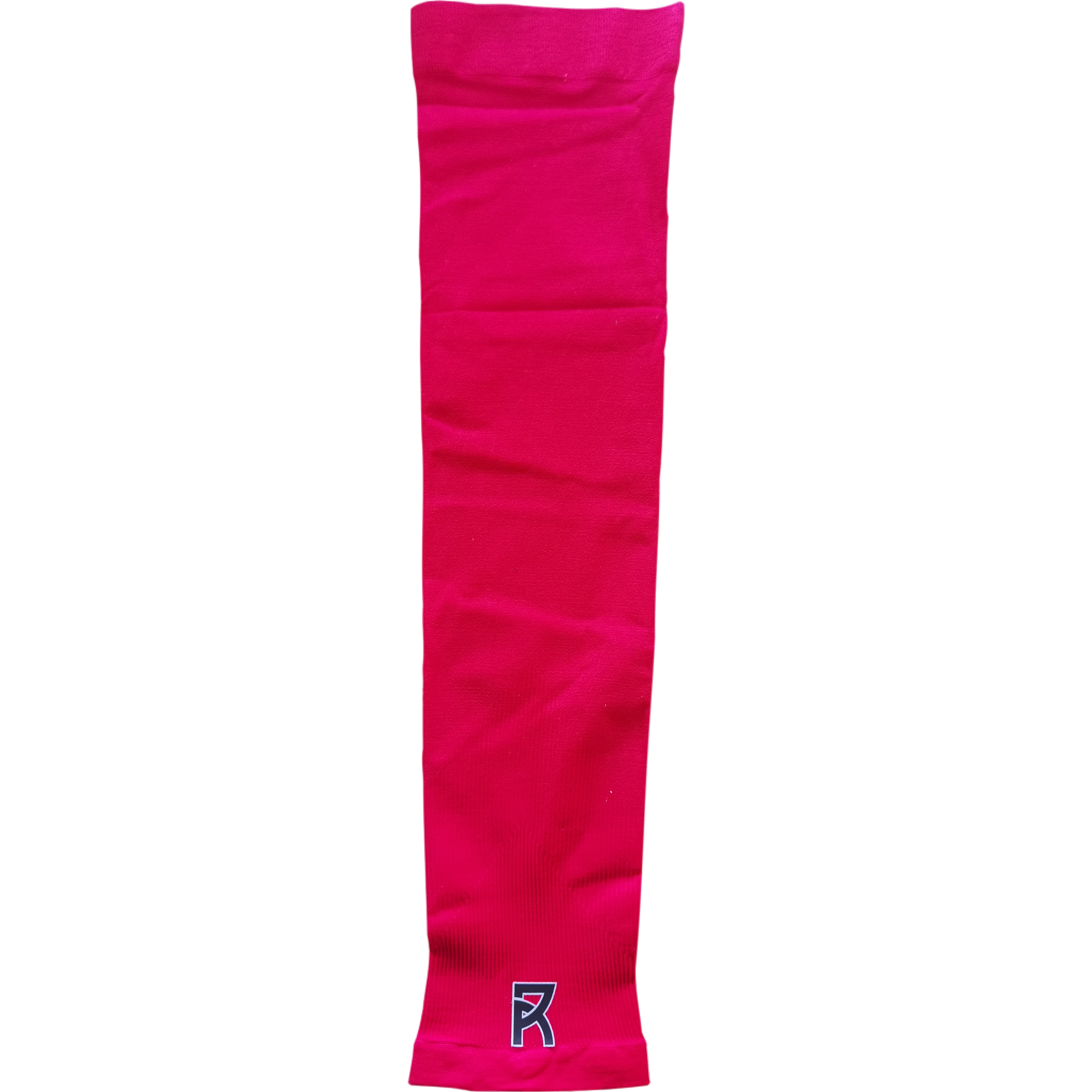 Reyrr Compression Arm Sleeve in bright pink, breathable and elastic fabric for UV protection and sweat wicking