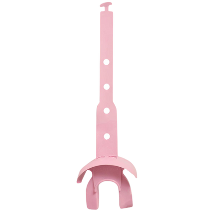 Pink Vettex Doubleguard football mouthguard with adjustable strap and lip protection